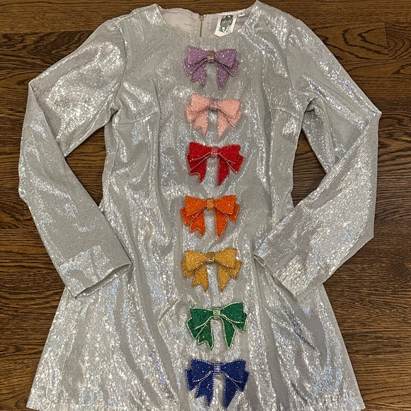 QUEEN OF SPARKLES Colorful Bow Dress - Picture 3 of 4